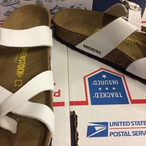 Birkenstock Shoes - Birkenstock White Mayari Sandals Birkenstock Shoes - Birkenstock White Mayari Sandals